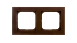 SONATA Ramka podwójna czekoladowy metalik R-2R/40