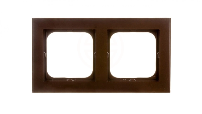 SONATA Ramka podwójna czekoladowy metalik R-2R/40