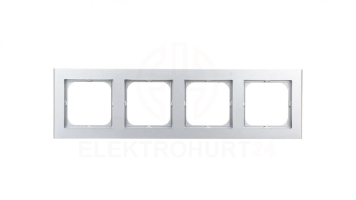 SONATA Ramka poczwórna srebro mat R-4R/38