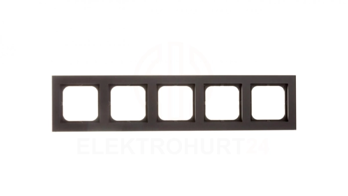 SONATA Ramka pięciokrotna czarny metalik R-5R/33