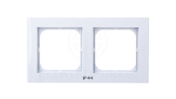 SONATA Ramka podwójna do łączników IP44 biała RH-2R/00