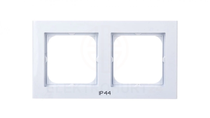 SONATA Ramka podwójna do łączników IP44 biała RH-2R/00