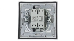 Przycisk Asfora dzwonek IP44 biały z ramką EPH0800221