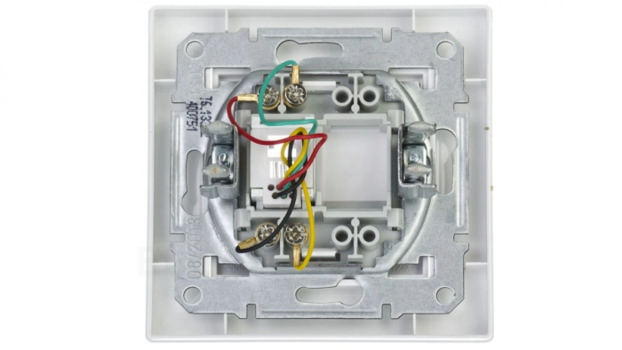 ASFORA Gniazdo telefoniczne pojedyncze RJ11 białe EPH4100121