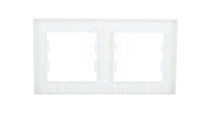 ASFORA Ramka podwójna pozioma biała EPH5800221