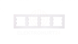 ASFORA Ramka poczwórna pozioma biała EPH5800421