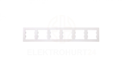 ASFORA Ramka sześciokrotna pozioma biała EPH5800621