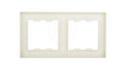 ASFORA Ramka podwójna pionowa kremowa EPH5810223