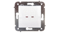 CARLA Łącznik pojedynczy z podświetleniem biały 1723-10