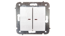 CARLA Łącznik świecznikowy z podświetleniem biały 1724-10