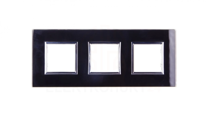 DANTE Ramka potrójna szkło BLACK GLASS 4509183