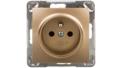 IMPRESJA Gniazdo pojedyncze z/u złoty metalik GP-1YZ/m/28