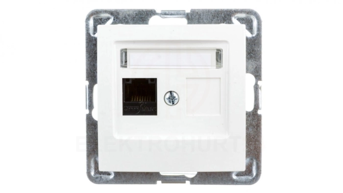 IMPRESJA Gniazdo komputerowe pojedyncze RJ45 kat.5e MMC ecru GPK-1Y/K/m/27