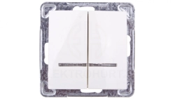 IMPRESJA Łącznik świecznikowy z podświetleniem ecru ŁP-2YS/m/27