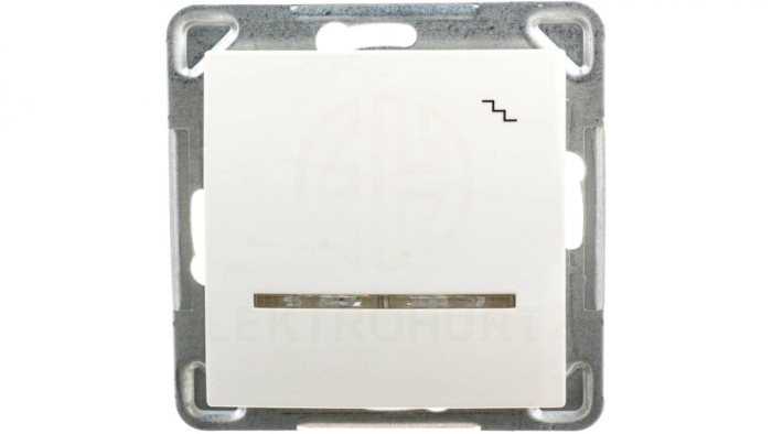 IMPRESJA Łącznik schodowy z podświetleniem ecru ŁP-3YS/m/27