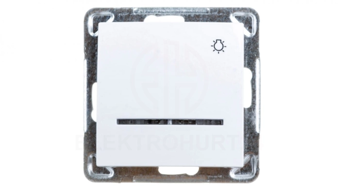 IMPRESJA Przycisk /światło/ z podświetleniem biały ŁP-5YS/m/00