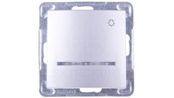 IMPRESJA Przycisk /światło/ z podświetleniem srebrny ŁP-5YS/m/18