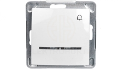 IMPRESJA Przycisk /dzwonek/ z podświetleniem biały ŁP-6YS/m/00