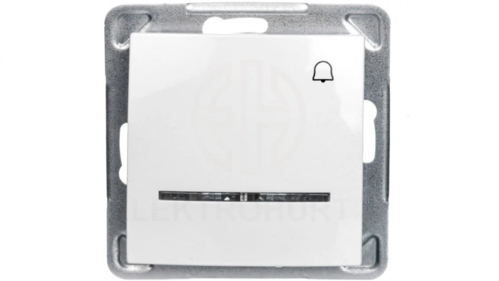 IMPRESJA Przycisk /dzwonek/ z podświetleniem biały ŁP-6YS/m/00