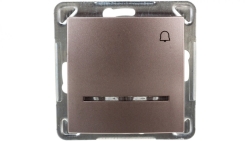 IMPRESJA Przycisk /dzwonek/ z podświetleniem tytan ŁP-6YS/m/23