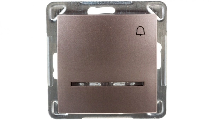 IMPRESJA Przycisk /dzwonek/ z podświetleniem tytan ŁP-6YS/m/23