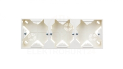 IMPRESJA Puszka natynkowa potrójna ecrue PNP-3Y/27