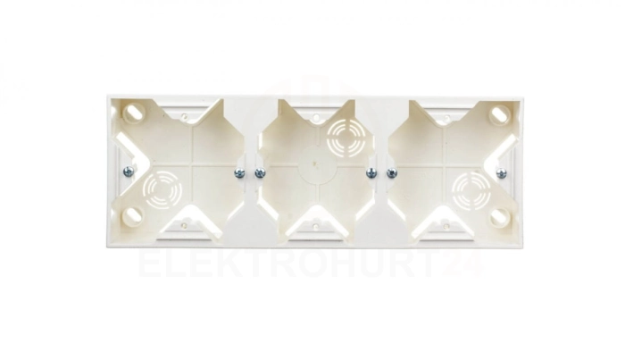 IMPRESJA Puszka natynkowa potrójna ecrue PNP-3Y/27