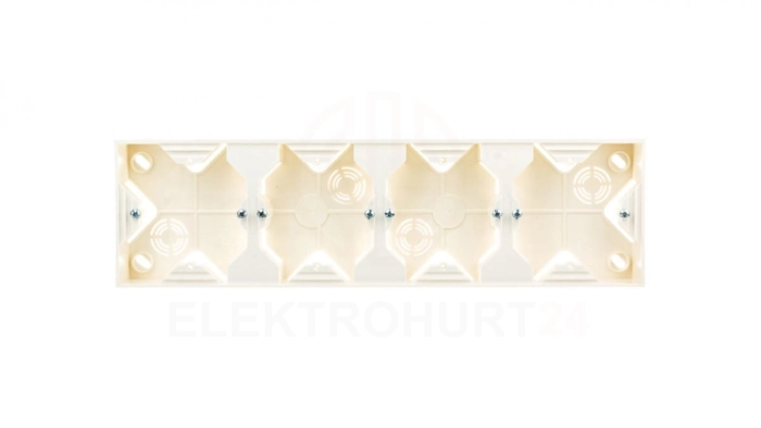 IMPRESJA Puszka natynkowa poczwórna ecrue PNP-4Y/27