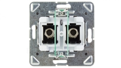 IMPRESJA Gniazdo antenowe podwójne typu F tytan GPA-2YF/m/23