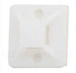 Element mocujący opaski  25x25mm biały 50szt