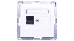 IMPRESJA Gniazdo komputerowe pojedyncze RJ45 kat.5e MMC białe GPK-1Y/K/m/00