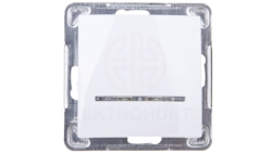 IMPRESJA Łącznik pojedynczy z podświetleniem biały ŁP-1YS/m/00