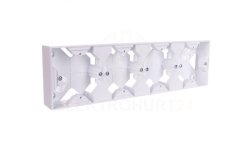 IMPRESJA Puszka natynkowa poczwórna biały PNP-4Y/00