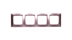 IMPRESJA Ramka poczwórna tytan R-4Y/23