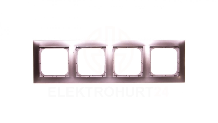 IMPRESJA Ramka poczwórna tytan R-4Y/23