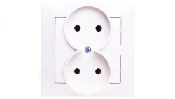 IMPRESJA Gniazdo podwójne b/u ecru GP-2Y/27