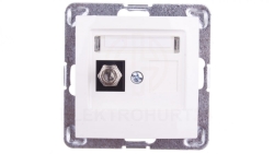 IMPRESJA Gniazdo antenowe pojedyncze typu F ecru GPA-1YF/m/27