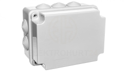 Puszka n/t hermetyczna pusta z membranami 158x118x96 IP65 szara PH-2B.3 28.26