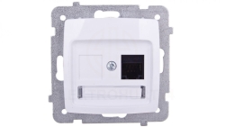 KARO Gniazdo komputerowe pojedyncze RJ45 kat.5e MMC białe GPK-1S/K/m/00