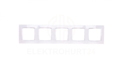 KARO Ramka pięciokrotna biała R-5S/00