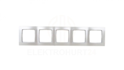 KARO Ramka pięciokrotna srebrny perłowy R-5S/43