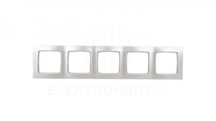 KARO Ramka pięciokrotna srebrny perłowy R-5S/43