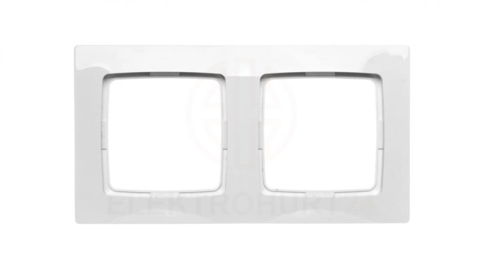 KARO Ramka podwójna biała R-2S/00