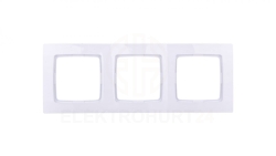 KARO Ramka potrójna biała R-3S/00