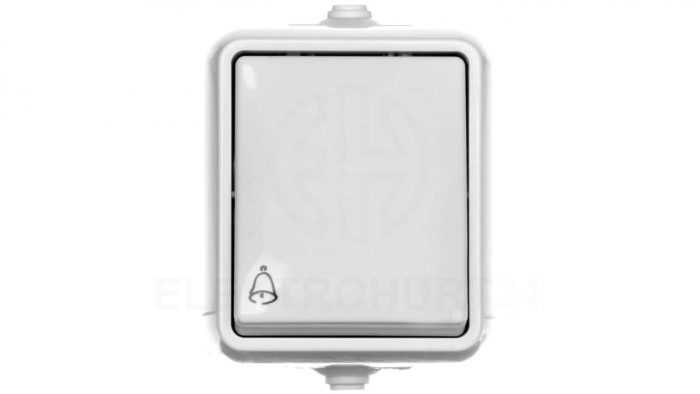 HYDRO Przycisk hermetyczny /dzwonek/ IP44 biały 120404