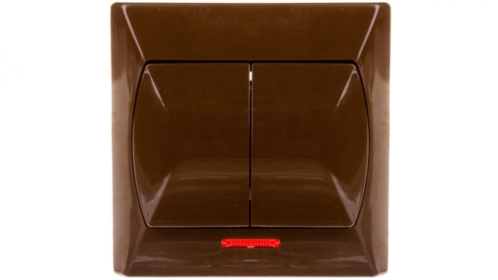 AKCENT Łącznik świecznikowy z podświetleniem brązowy ŁP-2AS/24