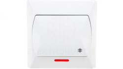 AKCENT Łącznik krzyżowy z podświetleniem biały ŁP-4AS/00