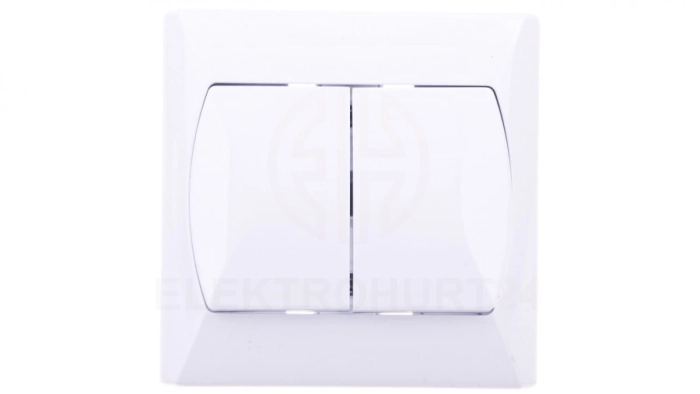 AKCENT Łącznik schodowy + pojedynczy biały ŁP-9A/00