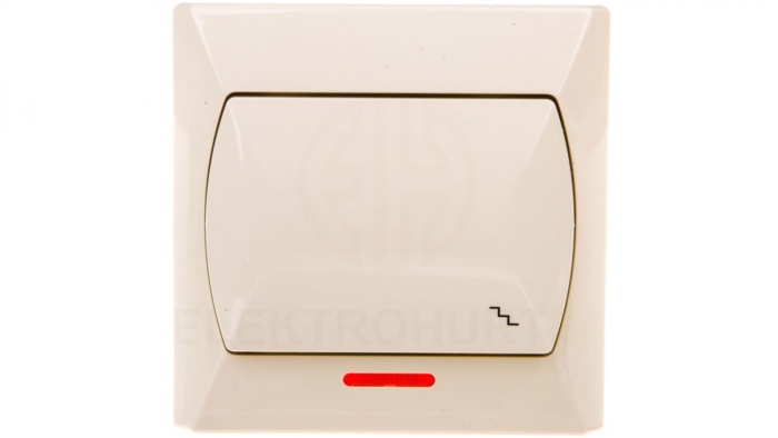 AKCENT Łącznik schodowy z podświetleniem beżowy ŁP-3AS/01