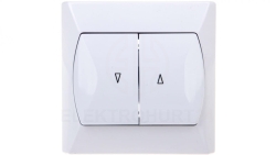 AKCENT Łącznik żaluzjowy biały ŁP-7A/00